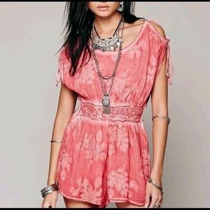 Free People Romper Embroidered